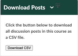Download posts widget for D2L homepage